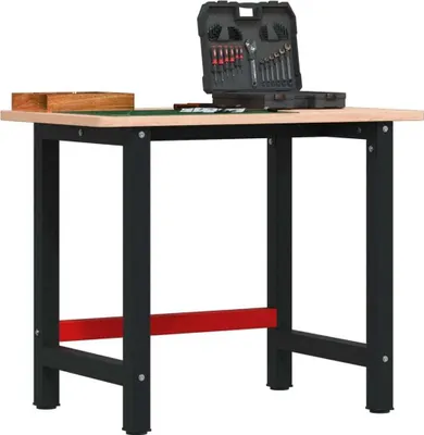 Produktbild von Möbel Werkbank 100x60x81,5 cm Massivholz Buche Rechteckig - Werkbänke 3309660