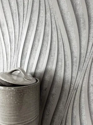 Produktbild von NEWROOM Tapete Armani Grey Grau Vliestapete - Modern Wellen Linien  Germany