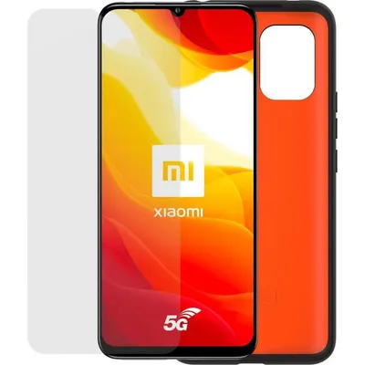 Produktbild von Gemacht für Xiaomi, schwarze Schale + Hartglaspackung für Xiaomi Mi10 Lite