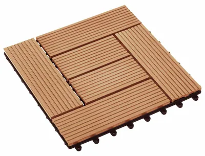 Produktbild von Terrassenfliese - VIDAXL - 11 pcs - Teak 30 x 30 cm WPC