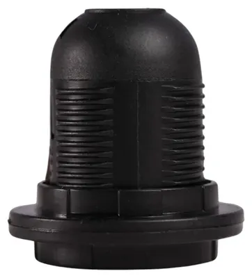 Productafbeelding van Thorgeon E27 Lamphouder + 2 Ringen - 230V - Zwart