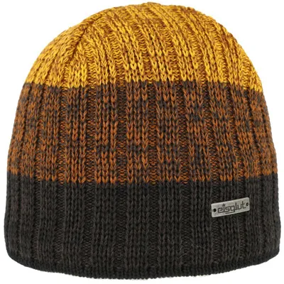 Eisglut Strickmütze Griffina XL aus Wolle mit Fleece-Innenband in braun