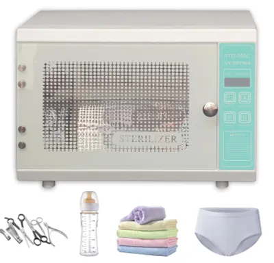 UV-Sterilisator 12 L mit Heißlufttrocknung 75 °C, Timer, schwarz