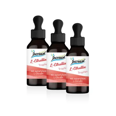 Produktbild von Nimm 3, zahl 2 Aktion Liposomale L-Citrullin Tropfen hochdosiert - 5000mg L-Citrullin pro Tag (450.000mg L-Citrullin in 3 Flaschen) - Keto MCT Öl
