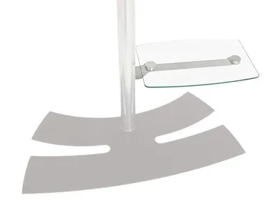Produktbild von ITB SHELF FOR PERIPHERALS, Regal, Transparent, Gehärtetes Glas, 5 kg, 2,64 kg, 420 mm