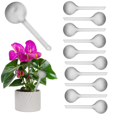 Produktbild von KADAX Bewässerungskugel 400ml für Pflanzen, 10er Set, automatische Pflanzenbewässerung, Zimmerpflanzen Bewässerung, Wasserspeicher aus Kunststoff (Schwarz)