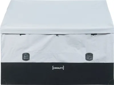 Produktbild von Auflagenbox 'Alanno' 850 L  Stahl 147 x 86 x 109 cm Grau / Schwarz