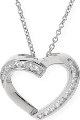 Produktbild von Herzanhänger Silber 925 Zirkonia JL10-02-0498 JuwelmaLux