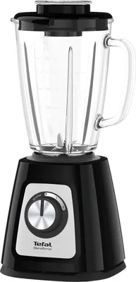 Produktbild von Tefal BlendForce II BL4358, Tischplatten-Mixer, 1,25 l, Pulsfunktion, Eis-Crusher, 800 W, Schwarz, Gebürsteter Stahl