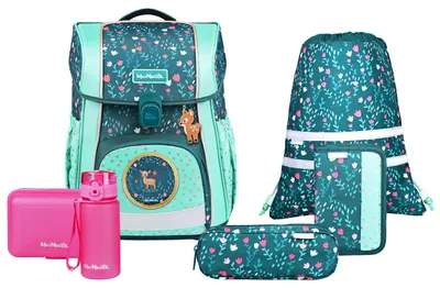 Image de McNeill sac d'école Bravo Schoolbag Set 9 pièces Deary bleu pétrole