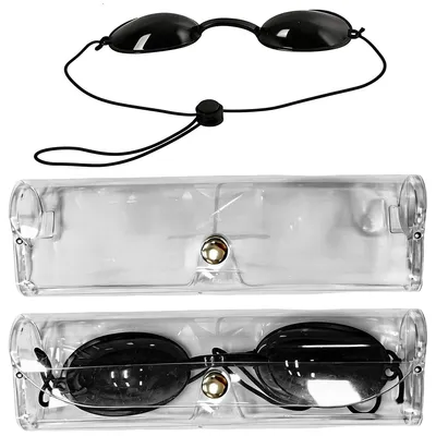Produktbild von IPL Schutzbrille 2er Set, UV Schutz für Solarium & Kosmetik, aus Silikon, lichtdicht & bequem mit flexiblem Band