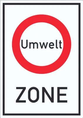 Produktbild von Umweltzone Aufkleber A5 (148x210mm)