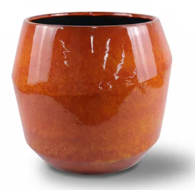 Zdjęcie produktu dla Doniczka ceramiczna Provencelia MONACO Pomarańczowy, Ø51 cm x H44 cm, mrozoodporna
