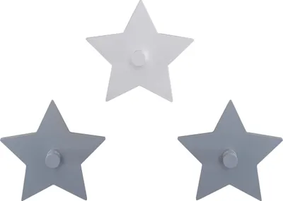 Produktbild von roba Wandhaken 'Little Stars' mit Sterne Motiv, Wandgarderobe & Deko für Baby- & Kinderzimmer