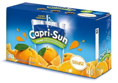 Obrázek produktu pro Capri Sun Orange, 200 ml, Oranžová, Pomeranč, Barvivo, Konzervant, 40 kcal, 168 kJ