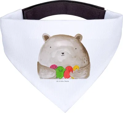 Produktbild von Mr. & Mrs. Panda Hunde-Halstuch Bär Gefühl - Weiß - Geschenk, Hundehalstuch, Tuch, Wahnsinn, Halstuch Hund, Teddy, Verrückt, Durchgedreht