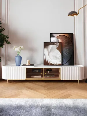 Image de Table basse Sideboard Salon Meubles Table Lowboard Armoires Commode Verre