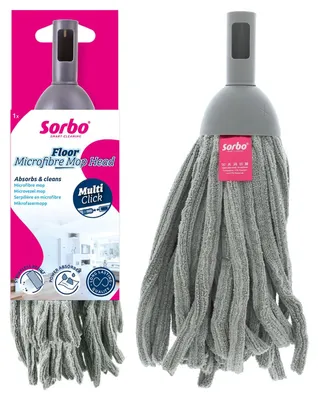 Produktbild von Sorbo Boden-Mikrofaser-Moppbezug – saugfähiger, fusselfreier Wischmopp für Böden