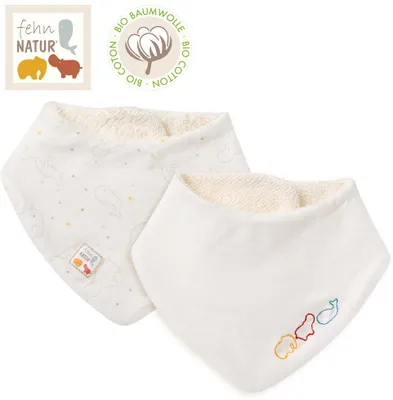 Immagine prodotto di Sciarpa Fehn / bavaglino bandana 2-pack NATUR