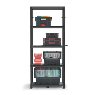 Produktbild von Regal Stackaro Solid 75 Kistenberg max. Gesamtbelastung 220 kg 5 Fachböden Wandmontage