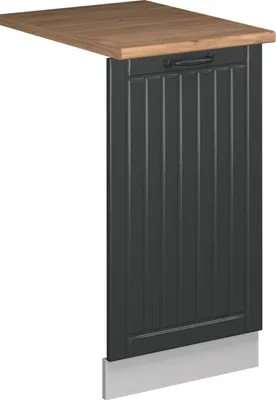 Produktbild von Geschirrspülblende Vicco Fame-Line Anthrazit Landhaus 45 cm , AP Eiche, Model 55317