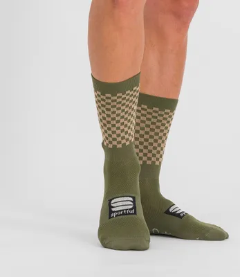 Produktbild von SPORTFUL Klassische Fahrradsocken - CHECKMATE - Grün S