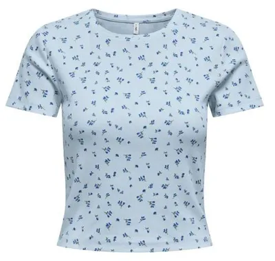 Produktbild von ONLY ONLFENJA S/S AOP TOP JRS NOOS Cashmere Blue/Blue flowers L