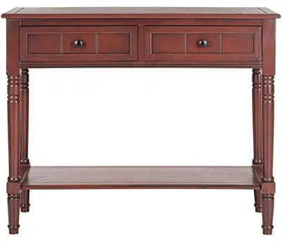 Produktbild von SAFAVIEH Contemporary Wooden Accent Table, in Red, 35 X 91 X 74.93