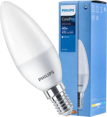 Immagine prodotto di Lampadina LED Philips E14 5W/40W 4000K 470lm