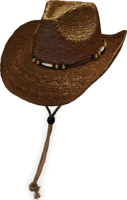 Produktbild von Cowboyhut Brauner Cowboy Hut mit Hutband -  Gr.  52-59 cm  Westernhut L - 57-59 cm