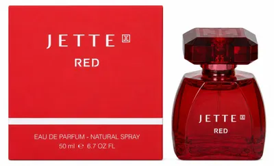 Produktbild von Jette Red Eau de Parfum für Damen mit roten Beeren, Mandarine, Jasmin und Rose 50ml, KI-generiertes Bild