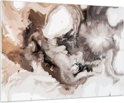 Produktbild von Bilder auf glas - Abstraktion modern - 100x70cm - Glasbilder - Wandbilder - Kunstdruck - zum Aufhängen bereit - Wanddekoration aus Glas - Glas Bilder - Wandbild auf Glas - Einteilig - GAA100x70-4072