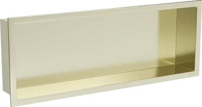 Obrázek produktu pro Mexen X-Wall-R rohová police s límcem 60 x 20 cm, zlatá kartáčovaná - 1950602010