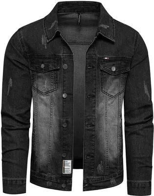 Recea Herren-Jeansjacke Teivere schwarz M