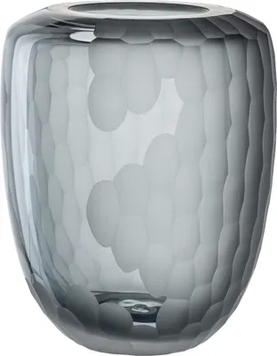 Immagine prodotto di Vaso per fiori LEONARDO Bellagio - Vaso in vetro di alta qualità con esterno testurizzato - Fatto a mano - Altezza 23 cm, diametro 17 cm - Antracite, 036448