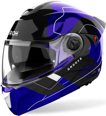 Obrázek produktu pro Modulární helma AIROH Specktre Groove Blue Black Shiny velikost S