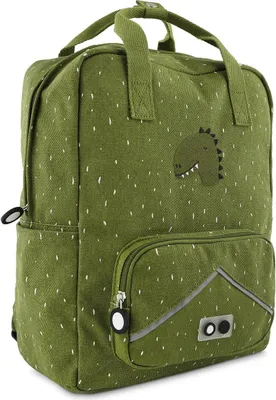 Produktbild von Trixie Rucksack - großer Kinderrucksack Mr. Dino - wasserabweisend - grün