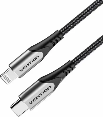 Zdjęcie produktu dla Vention TACHH, Szary, USB C, Lightning, 2 m, Męska, Męska