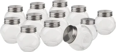 Produktbild von VBS XXL Vorratsgläser "Bonbon", mit Schraubverschluss, ca. 150 ml, 12 Stück