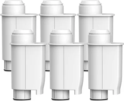 Immagine prodotto di AQUA CREST Intenza+ filtro acqua, ricambio per Brita®, Philips®, CA6702/00, filtro acqua caffè, Gaggia® Mavea®, riduce PFAS, PFOA/PFOS (confezione da 6)