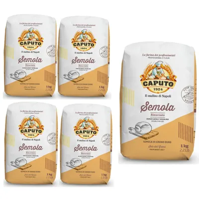 Produktbild von Caputo Semola Rimacinata Nudelmehl 5 x 1 kg