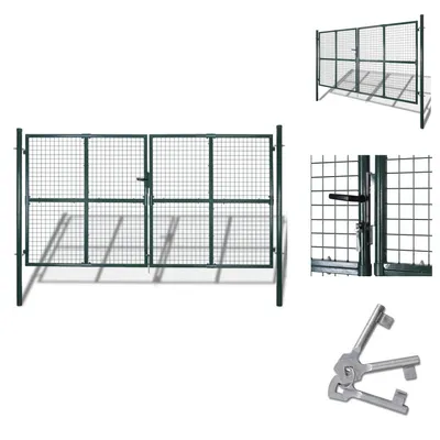 Zdjęcie produktu dla Ogrodzenie z siatki drucianej 289 x 175 cm / 306 x 225 cm - Bramy ogrodowe
