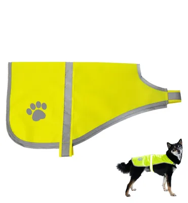 Productafbeelding van Hond Veiligheidsweste Neongelb met Reflecterende Strepen (L)