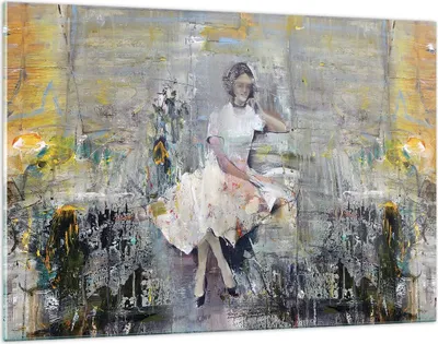 Produktbild von Bilder auf glas - Einteilig - Zeitgenössisch Malerei Frau - 120x80cm - Glasbilder - Wandbilder - Bilder - Wanddekoration aus Glas - Glas Bilder - Wandbild auf Glas - GAA120x80-4596