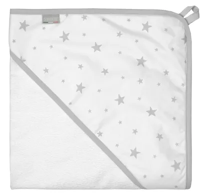 Image de Serviette de bain à capuche Stella - 100 x 100 cm - Blanc | par SEVIRA KIDS