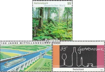 Produktbild von Briefmarken BRD (BR.Deutschland) 2005 Mi 2452,2454,2457 (kompl.Ausg.) gestempelt Nationalpark
