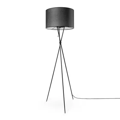 Produktbild von Stehleuchte Wohnzimmer Stoffschirm Tischlampe Textil Schirm E27 Nachtlicht
