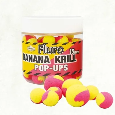 Produktbild von Dynamite Fluro 2 Ton Pop Ups Krill&Banana 15mm 85g