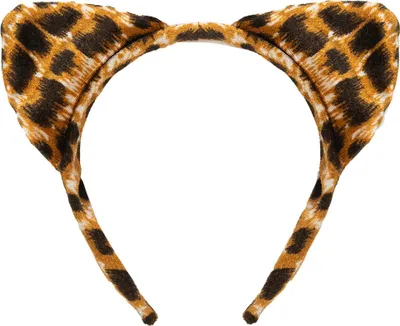Produktbild von Diadem Haarreif aus Polyester mit Leopardenmuster für Fasching, Karneval und Mottopartys