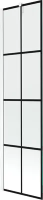 Produktbild von Mexen Next 1-Flügel-Badewannenwand 50 x 150 cm, Schwarzes Design, Weiß - 895-050-000-00-77-20